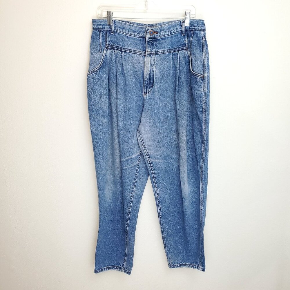 Vintage Lee baggy fit high waisted jeans with jeweled button - Picture 12 of 12